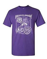 America's Highway T-Shirt Route 66 MC Motorcycle