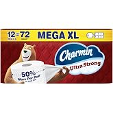 Charmin Ultra Strong Toilet Paper 12 Mega XL Rolls, 330 Sheets Per Roll