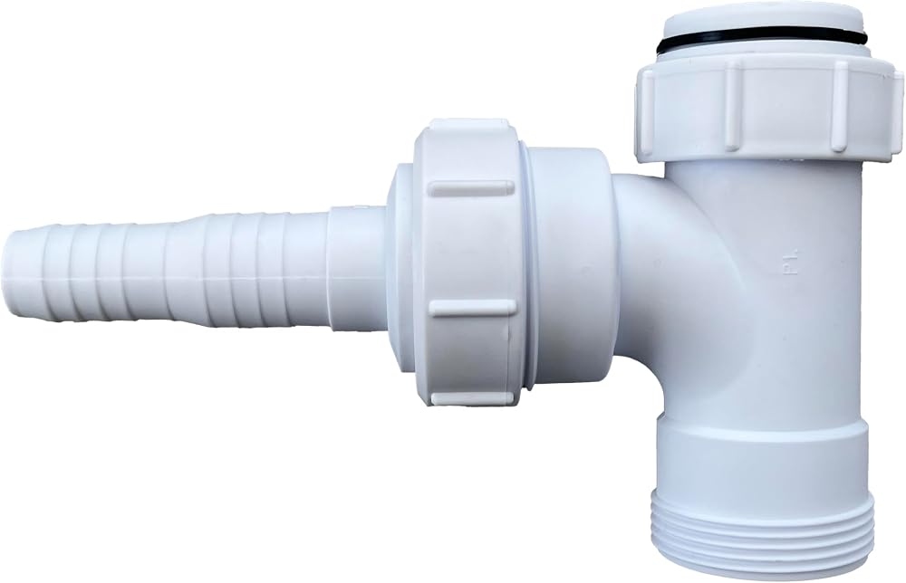 PlumbEZ Multi-Fit Waste Trap Adaptor Tee with Nozzle 40mm 1.1/2" BSP