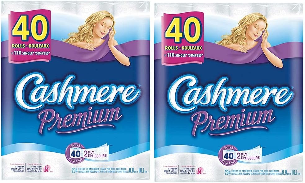 Cashmere Premium Bathroom Tissue 40 x 234 sheets, 2pack Amazon.ca