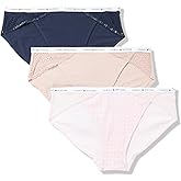 Tommy Hilfiger womens Cotton Lace Bikini Underwear Panty, Multipack