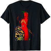 Amazon.com: Official Billie Eilish Hand Face Photo Black T-Shirt