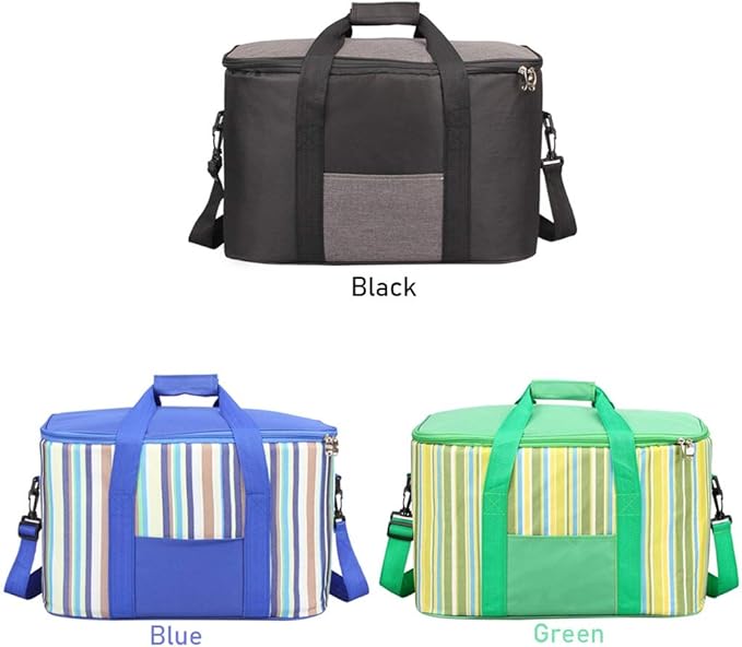 Picnic Basket Picnic Bag，Large Insulated Cooler Bag, Meal