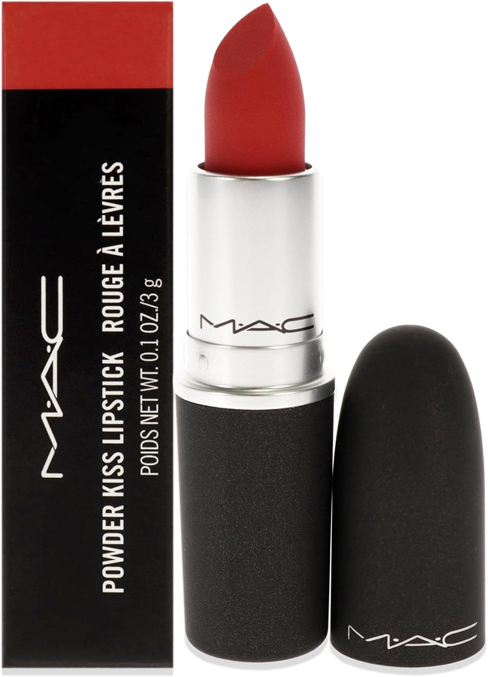 MAC Powder Kiss Lipstick Lasting Passion 0.1 oz Lipstick Brand MAC