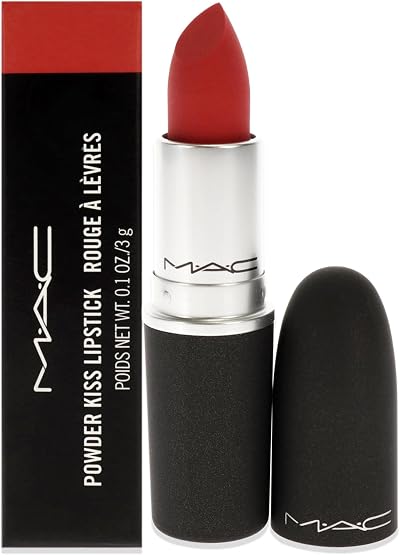 MAC Powder Kiss Lipstick Lasting Passion 0.1 oz Lipstick Brand MAC