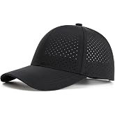 FEINION Men Laser Mesh Breathable Snapback Baseball Cap | Perforated cooling mesh, Adjustable snap fit, Summer performance hat for all outdoor sports