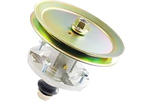 GELASKA GY21098 Spindle Assembly with GX20367 Spindle Pulley Replaces John Deere GY21098, AUC15811, GY20454, GY20962 for John Deere D105, D110, D125, D130, LA105, LA115, E100, E110, E120, E130 Tractor