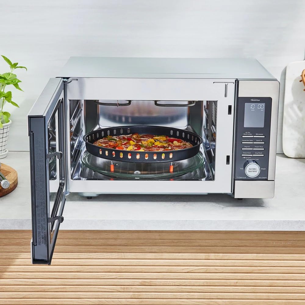 Panasonic NN-CD66NS 1.3 Cu. Ft. HomeMADE Countertop Inverter Microwave Multi-Oven Great for Pizza