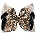 NCMAMA Sequin Ribbon Bows Set: 6-Pack Cute Hair Bows For Women & Teens & Kids| Premium Quality Handmade 7