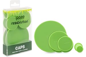 RESÖLUTION ResOlution Caps Universal Caps for Cleaning, Storage, and Odor Proofing Glass Water Pipes/Rigs and More - Green