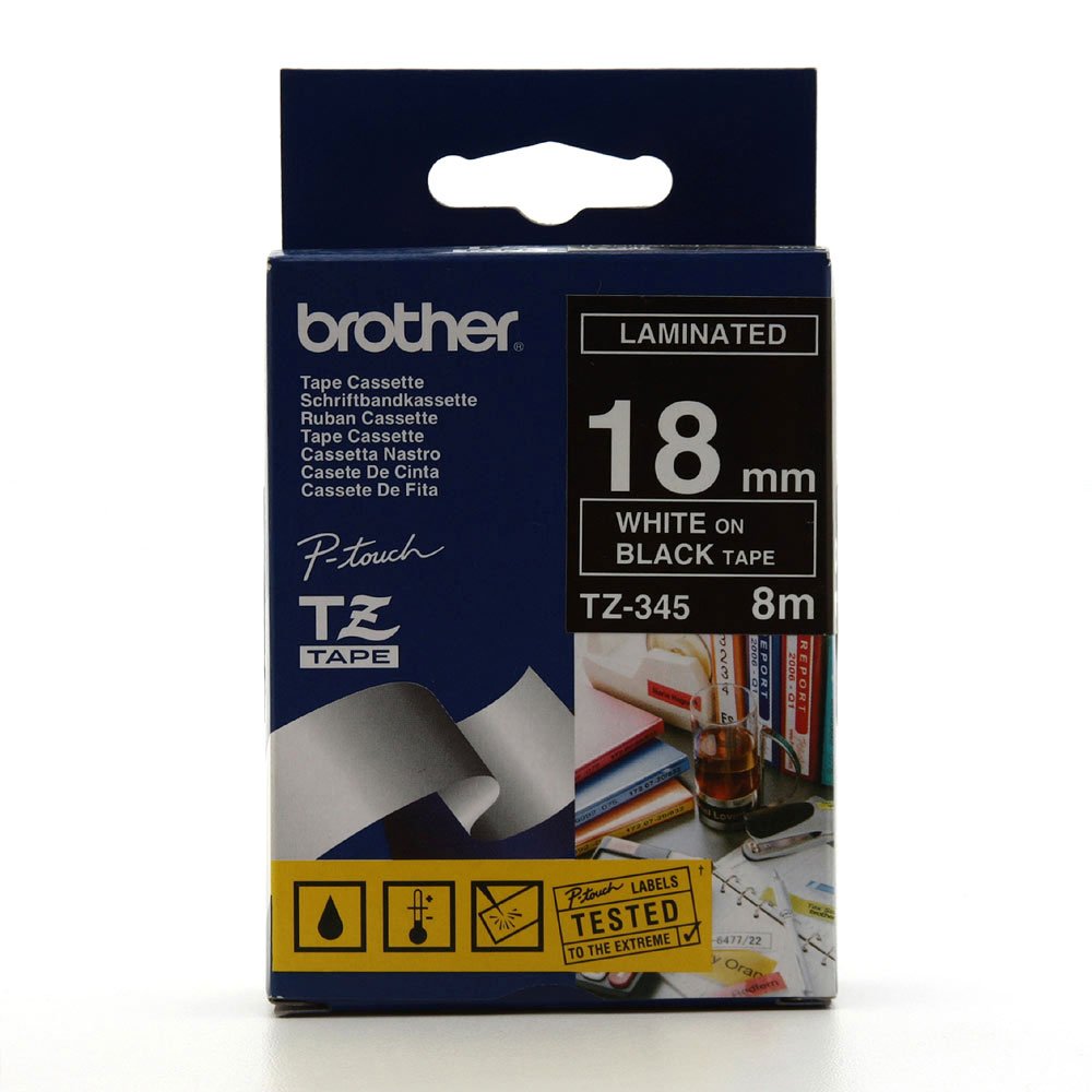 Brother Genuine PTouch TZE345 Tape, 3/4" (0.7 mm) Standard Laminated