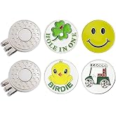 GOLTERS Golf Ball Markers with Hat Clips Value Sets for Men Women Golfer, Removable Attaches Easily to Golf Cap Premium Gifts
