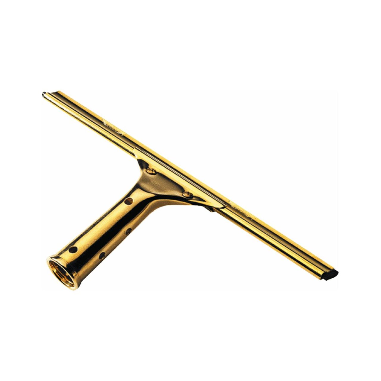 Ettore 10012 Solid Brass Squeegee, Rubber, 6-inch