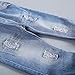 KIDSCOOL SPACE Baby & Little Boys/Girls Blue & Black Denim Overalls,Blue,2-3 Years