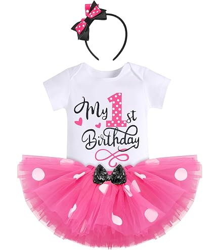 3rd birthday tutu dress IDOPIP 4th 5th Girl Outfit Baby Toddler Shirt Top + Polka Dot Skirt + Mouse Ear Headband 3PCS Clothes Set for Princess Cake Smash Photo Shoot Black + Plaid Square-Neck Button-Front A-Line smarttag_kenneth_cole All items are prepared Size:Size 30W