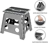 Optimal Products Foldable Step Stool 150Kg Anti-Slip Black 39cm Large view 4