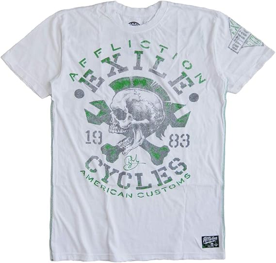 Amazon アフリクション Affliction メンズ 半袖tシャツ ダメージ加工 並行輸入品 S Tシャツ カットソー 通販