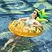 Giant Inflatable Pineapple Pool Float - Happytime Pool Float 43 inches Swim Ring Summer Party Beach Lilos