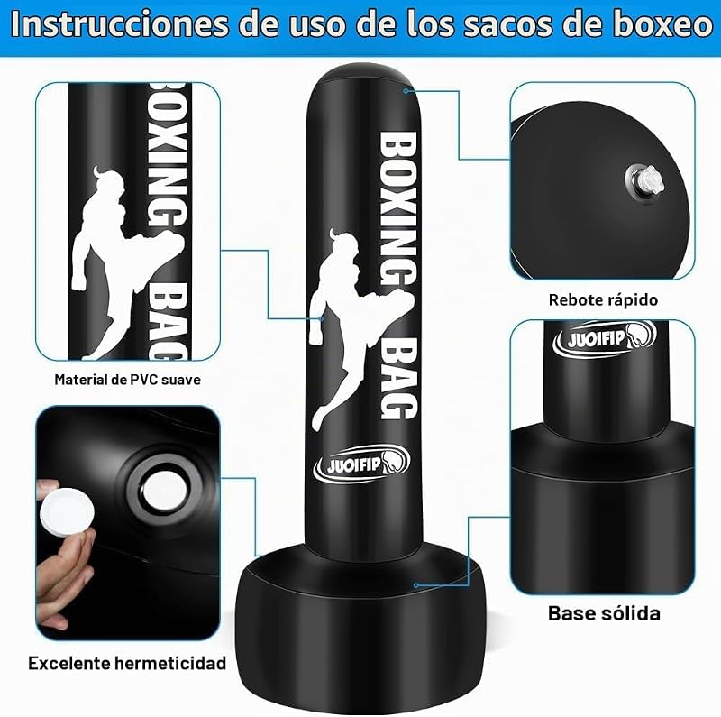 Saco de boxe de pé de 180cm para homens adultos — foto 7 de 8