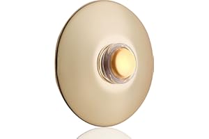 Newhouse Hardware BR5WL Lighted Doorbell Button, 1-Pack, Brass