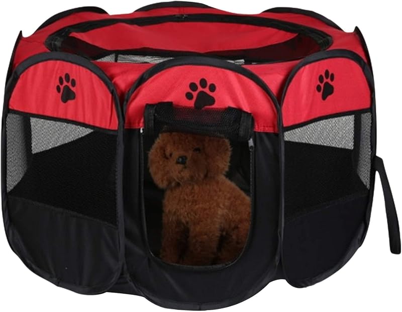Youyijia Portable Pet Playpen 91x91x58cm Foldable Waterpoof Indoor Outdoor