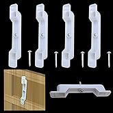 fallingstar 2 Sets (4 clips) False Front Connector & Cabinet Clips 4 1/2 Opening Fake Drawer Clips Complete Set Including Screws