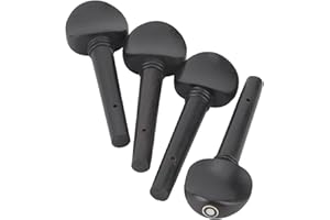 Violin Tuning Pegs, Precise Ebony Wood Pegs with Fish Eye, Compact Size for 1/2 Violin, Ideal for Students, Kids, and Home Us