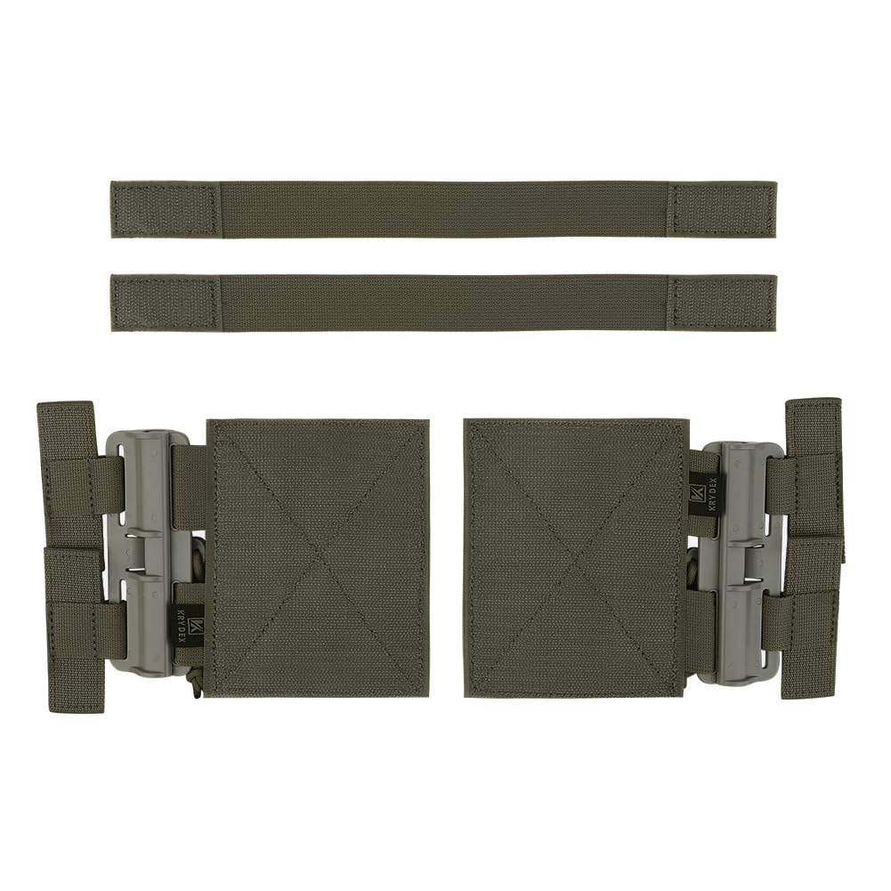 KRYDEX GEAR Tactical Vest Molle Quick Release Set, Quick Disconnect Cummerbund Adapters for JPC CPC NCP XPC 420 Vest (Ranger Green)