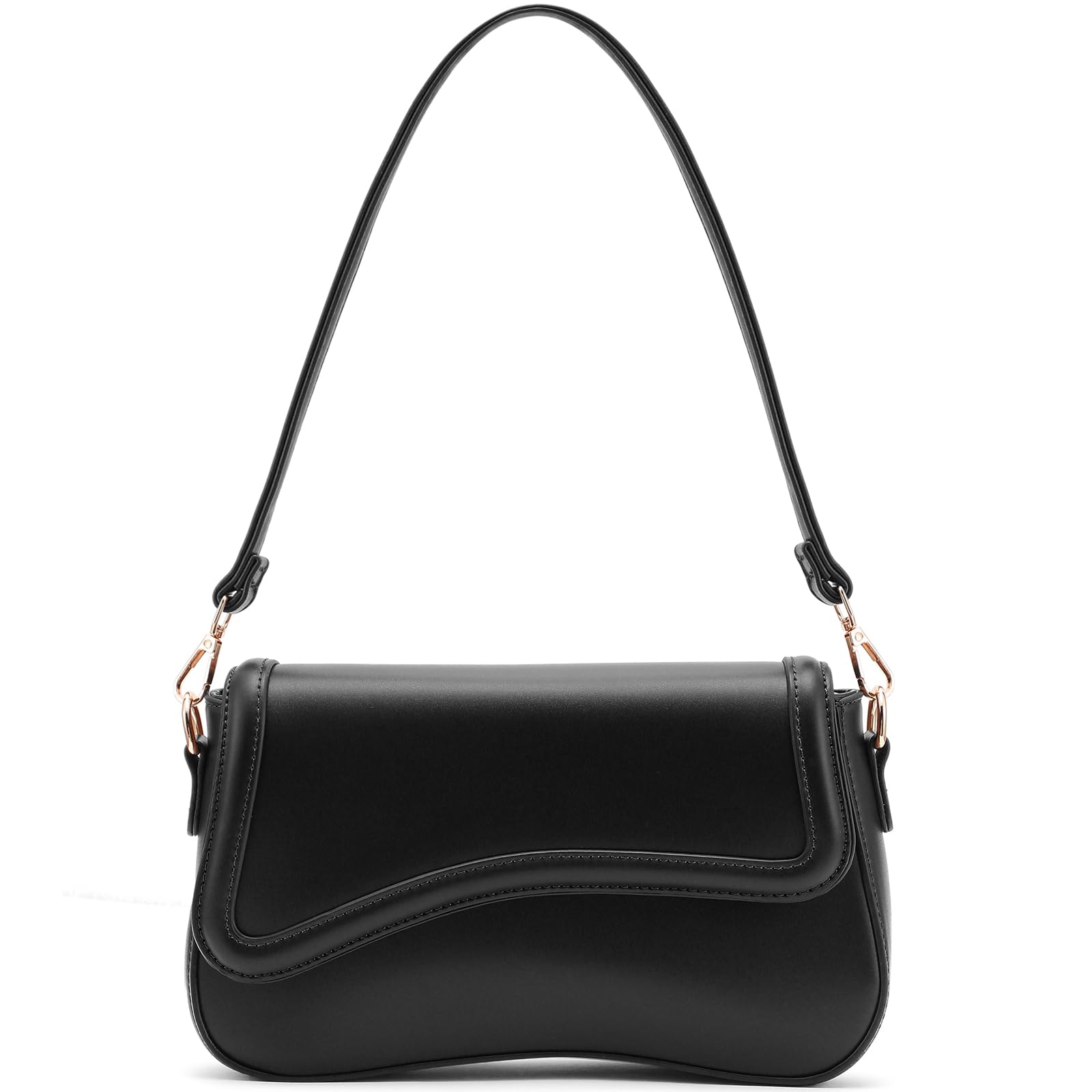 NIUEIMEE ZHOU Small Shoulder Bag for Women Retro Vegan Leather Crossbody Bags Tote HandBag Underarm Purses