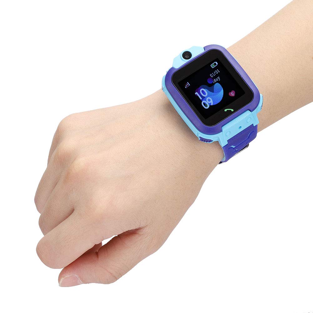 2019 New Q12B Children's Smart Watch Waterproof Lbs Positioning 2G Call (Blue)