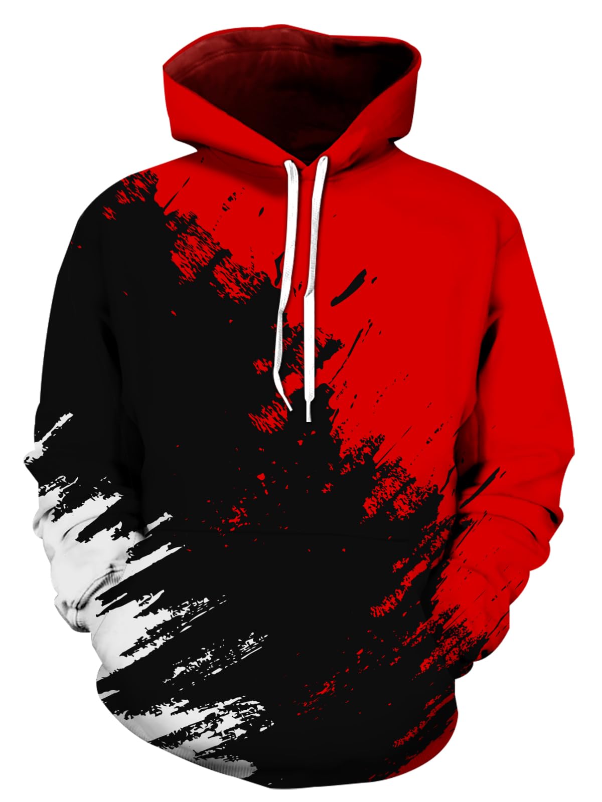 Photo 1 of SANKILL Graphic Hoodies for Men Funny Novelty Pullover Sweatshirt Xmas Gifts Black red Anime Hoodie Cool Designs Rapper