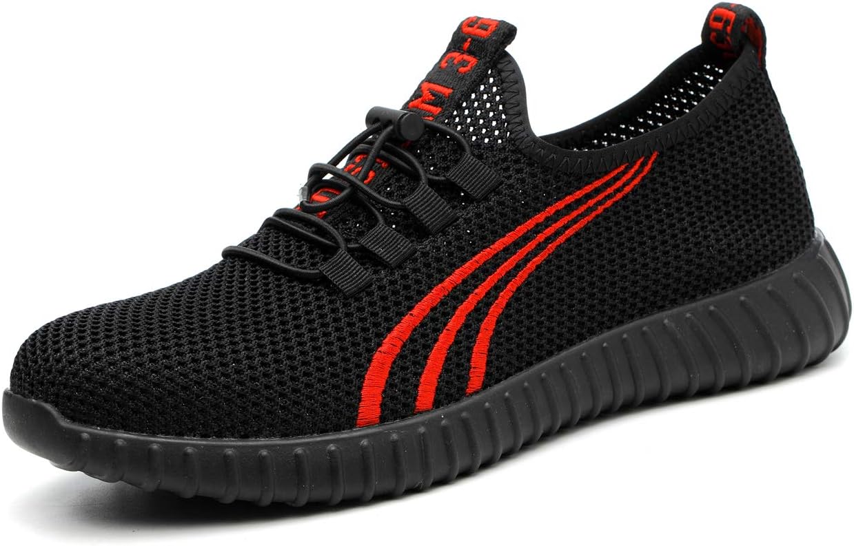 VOLKLAND Men Lightweight Steel Toe Safety Shoes