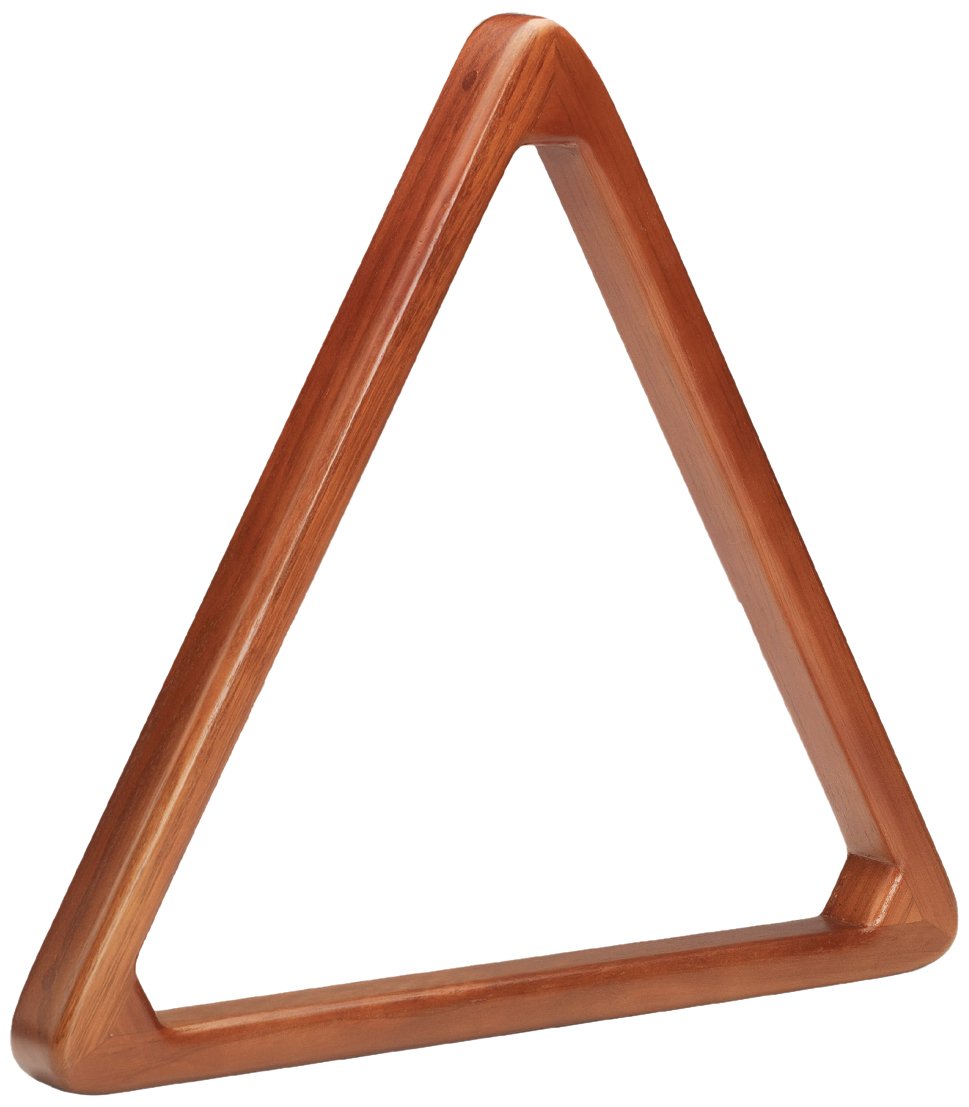 Pro Series TR8HD-F Heavy Duty Wooden Billiard Ball 8-Ball Triangle Rack, Old World Mahogany