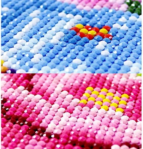 Diamond painting kit with colorful diamonds on an 8-inch canvas by Witfox, priced at $8.79.