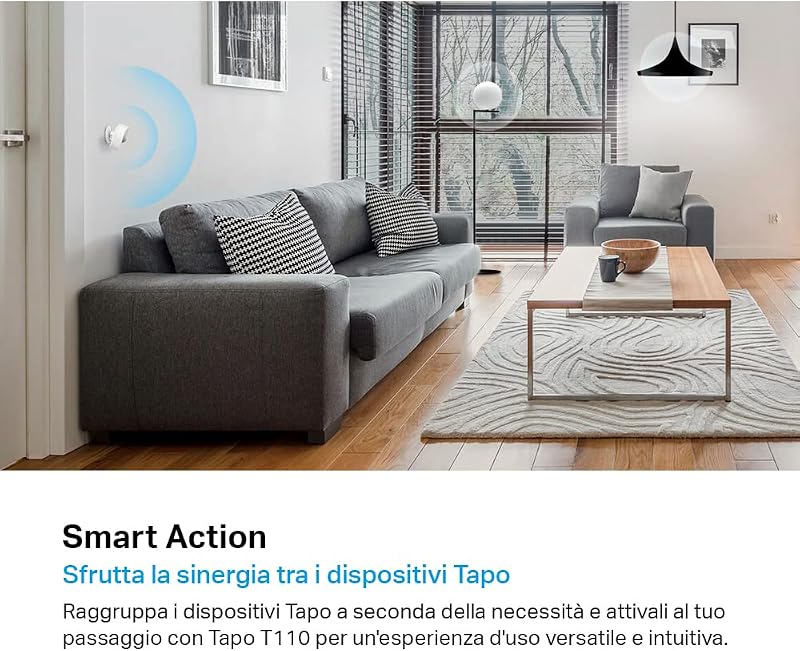 T110 Sensore Contatto Smart Porte Finestre Avvisi Hub Richiesto