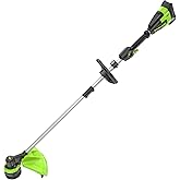 Greenworks 40V 17-Inch Brushless String Trimmer, Battery and Charger Not Included