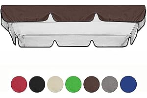 Porch Swing Canopy, Outdoor Swing Cover Replacement Canopy, Swing Canopy Cover Replacement 420D, Top for Porch Patio Garden P