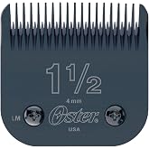 Oster Professional Clipper Blades - Size 1.5 Blades - Compatible with all Oster Detachable Blade Clippers - Long-lasting, High-Carbon Steel, Treated for Ultra-Sharp Precision