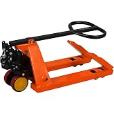 Tory Carrier Mini Pallet Jack Trucks, 2200 lbs Capacity 31.5" x 15" Forks, Small Size Narrow Manual Pallet Lift, Foldable Forks and Handle, Orange
