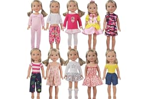 WYHTOYS Doll Clothes and Shoes fits 14 inch 14.5inch Doll American Girl Wellie Wishers Dolls (A3-3)