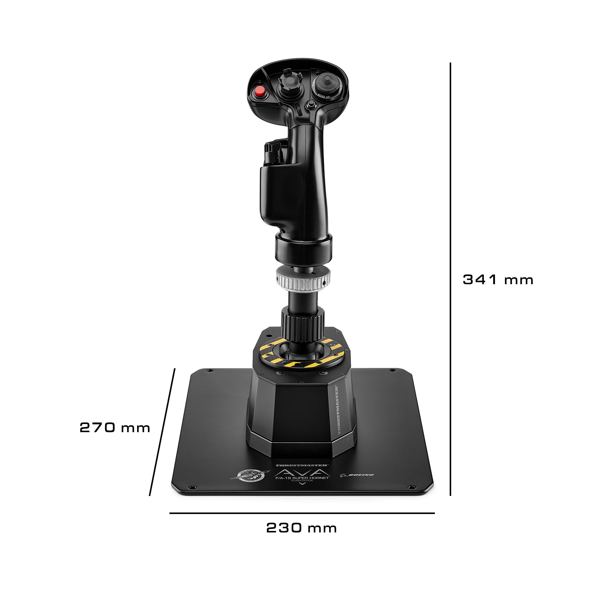 Thrustmaster AVA F/A-18 Super Hornet Flightstick, modulare Basis für Flugsimulations-Joystick auf dem PC, Nachbildung des F/A-18C Hornet-Kampfflugzeug-Flightsticks im Lieferumfang enthalten 4