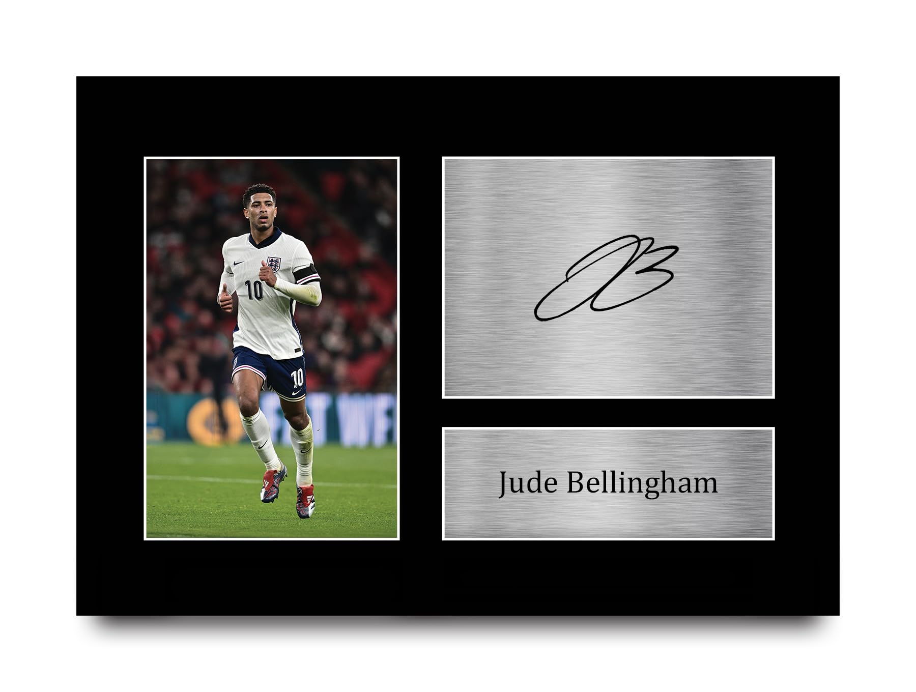 HWC Trading A4 Jude Bellingham England Gifts Printed Signed Autograph Picture for Football Fans and Supporters