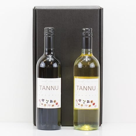 Natures Hampers Luxury Red White Organic Wine Gift Box Set