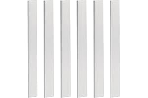 YLJNGUS 6PCS Aluminum Flat Bar - 1/8"(3mm) x 1" Square Aluminum Bar Stock 12" Long 6061 Aluminum Bar Metal Sheet Plate with Protective Film for Crafting lndustry