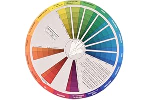 VILLCASE Creative Color Wheel, Color Learning Rotation Wheel Color Board Chart Mixed Color Guide Tool for Makeup Blending Board for Woman Man