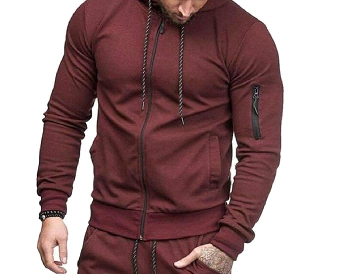wine color hoodie