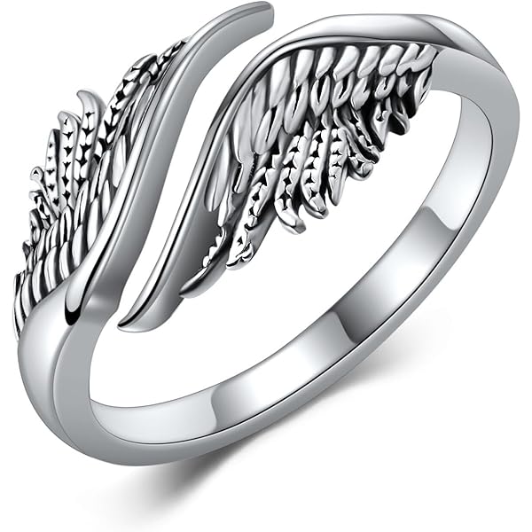 Amazon.com: LCSD JZ.FZSEDQ Wings Ring Fashion Creative