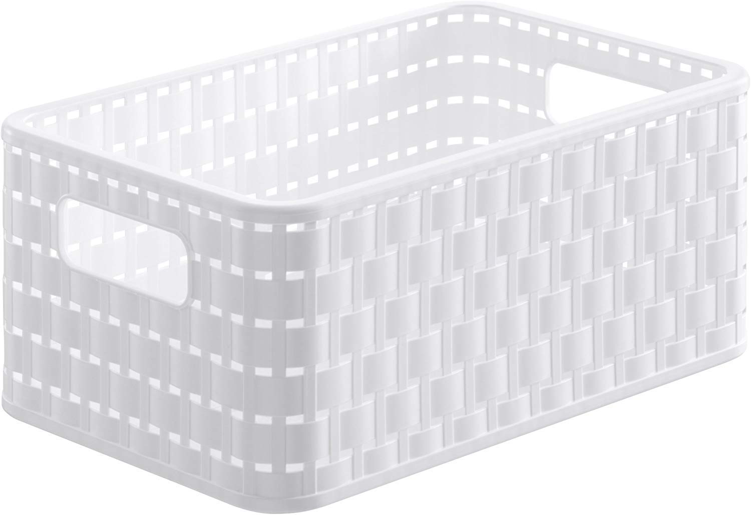 Rotho, Country, Storage box 6 l in rattan-look A5, Plastic (PP) BPA white, A5/6l (28,0 x 18,5 x 12,6 cm)
