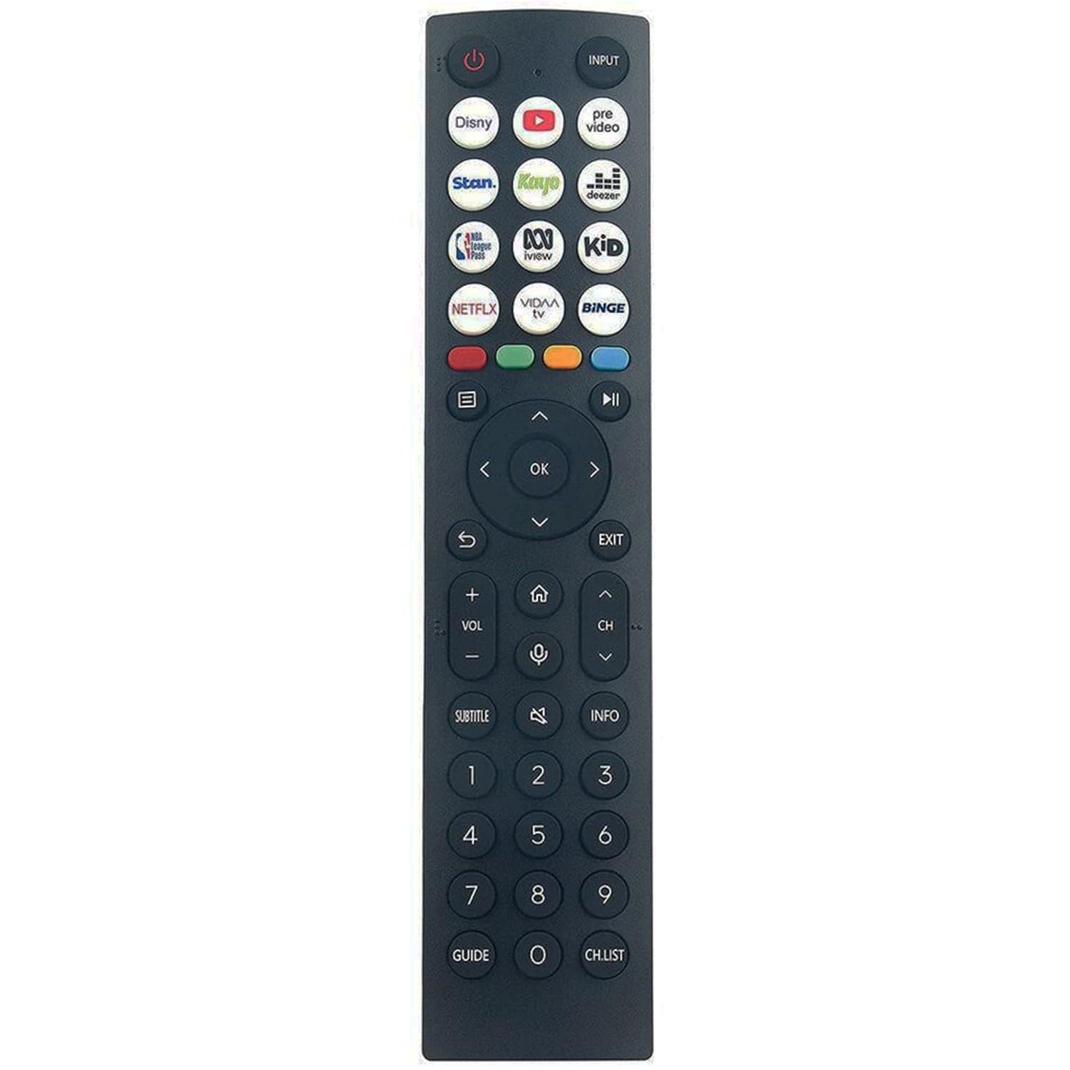 ERF2R36H IR Remote Control Replacement for Hisense 4K UHD LED LCD Smart TV 55U7HAU 65U7HAU 75U7HAU 85U7HAU 50A7HAU 85A7HAU 55A7HAU 43A7HAU 65A7HAU 75A7HAU 55U8HAU 65U8HAU 75U8HAU