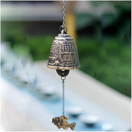 Amazon Com Lixfl Cast Iron Wind Chime Temple Pendant